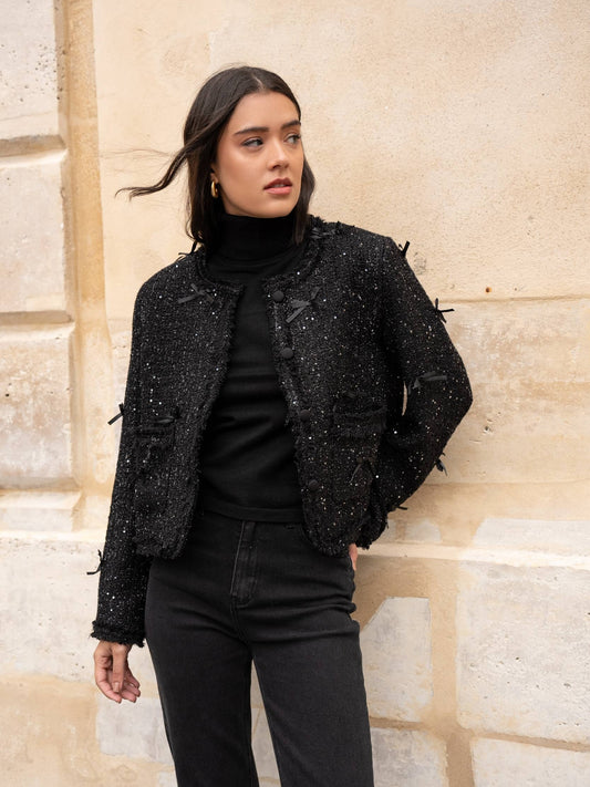 Lola jasje in tweed en strikken