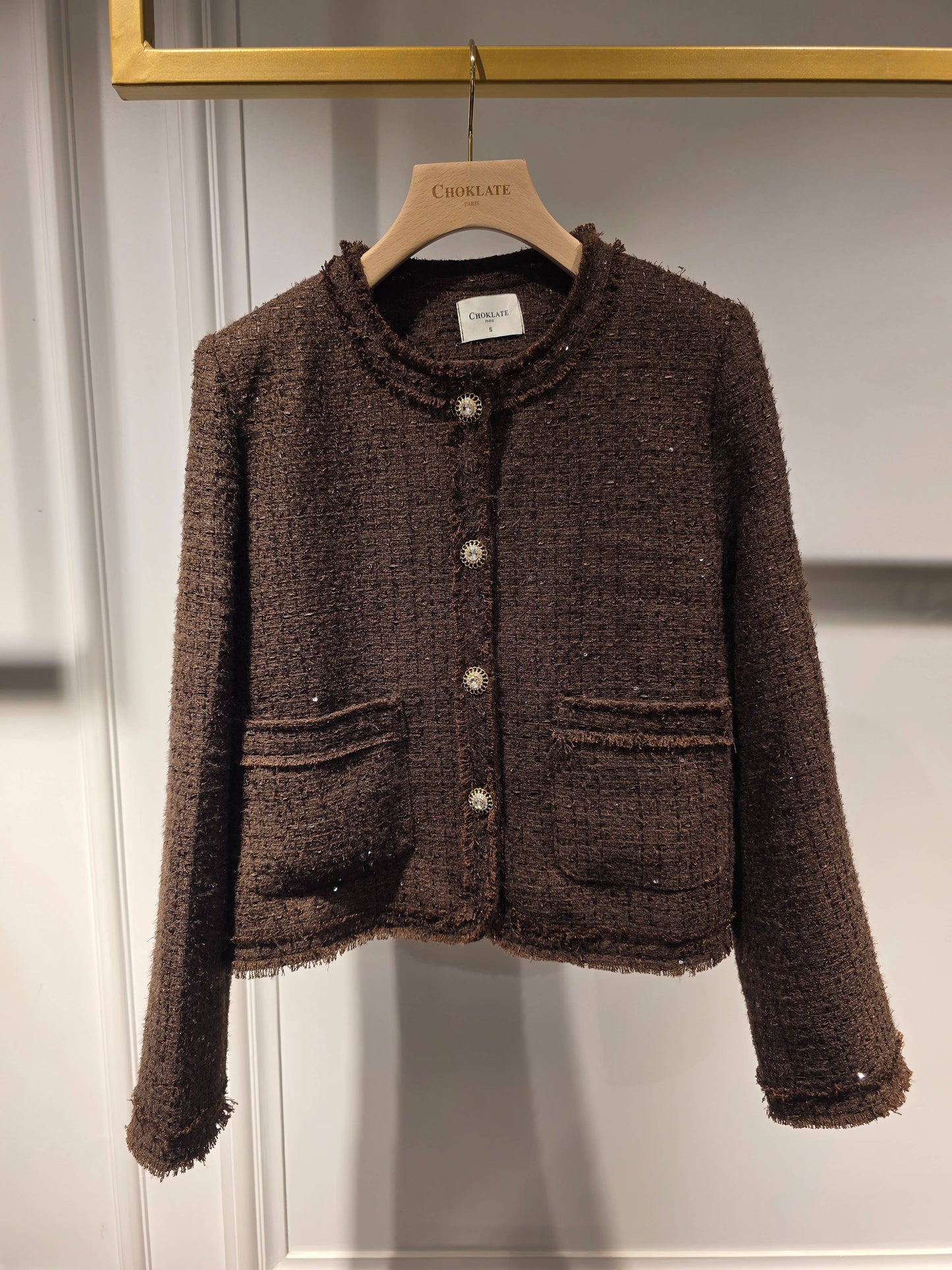 Lola jasje in tweed & strikken