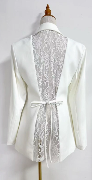 Celeste Lace-Back Blazer