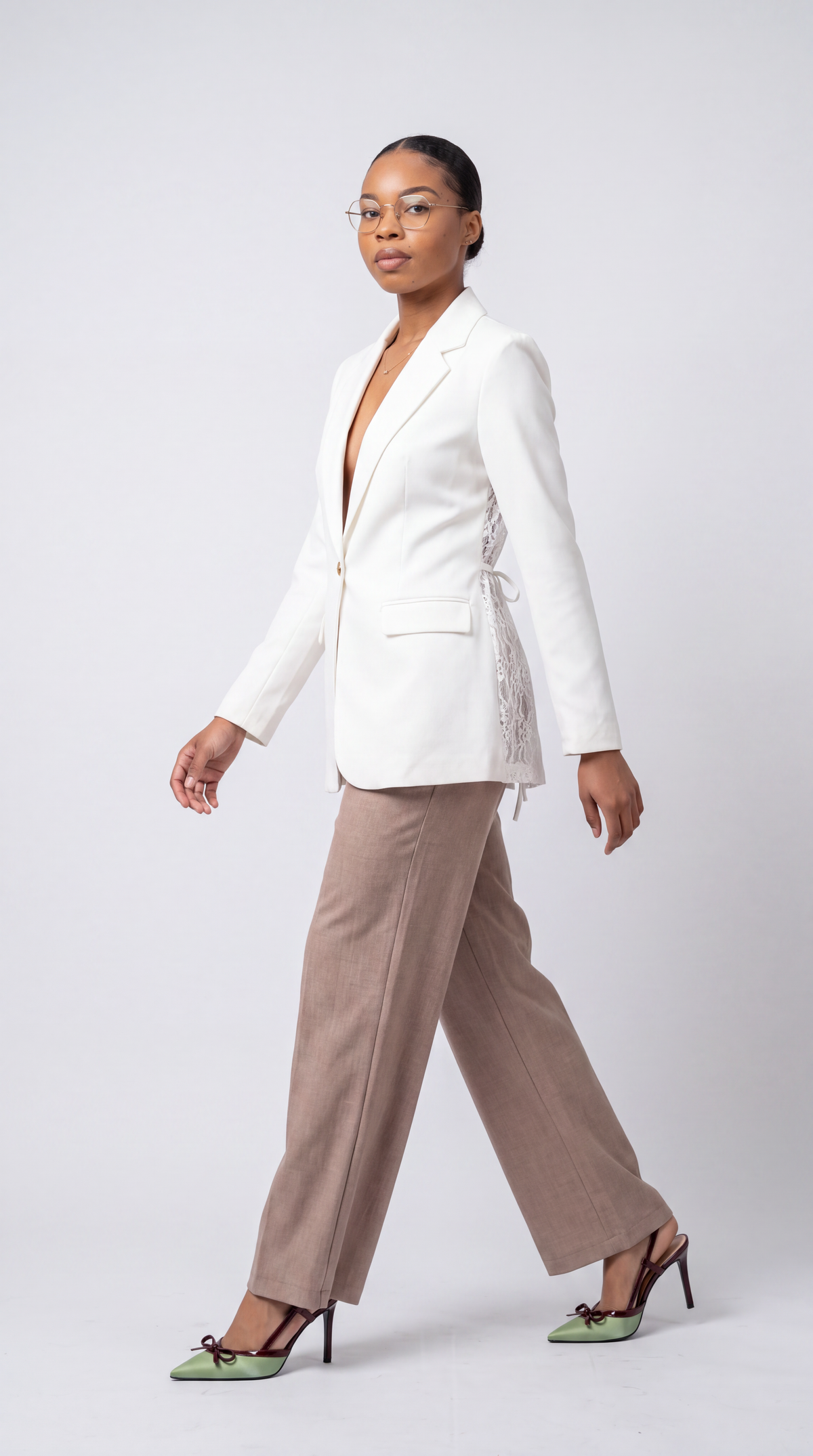 Celeste Lace-Back Blazer