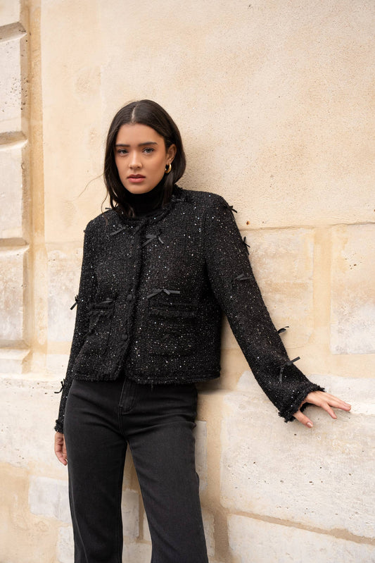 Lola jasje in tweed & strikken