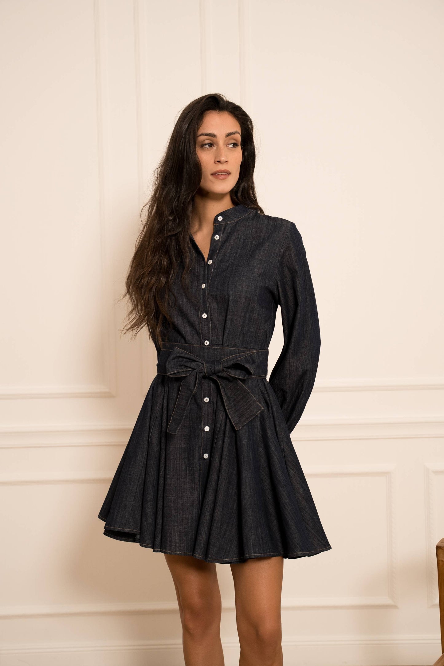 Sonia denim skaterjurk