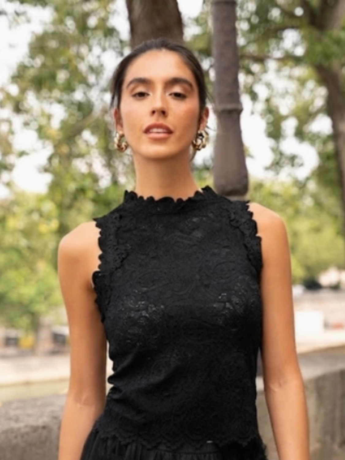 Catalina Bloemkant Top - Blackberry