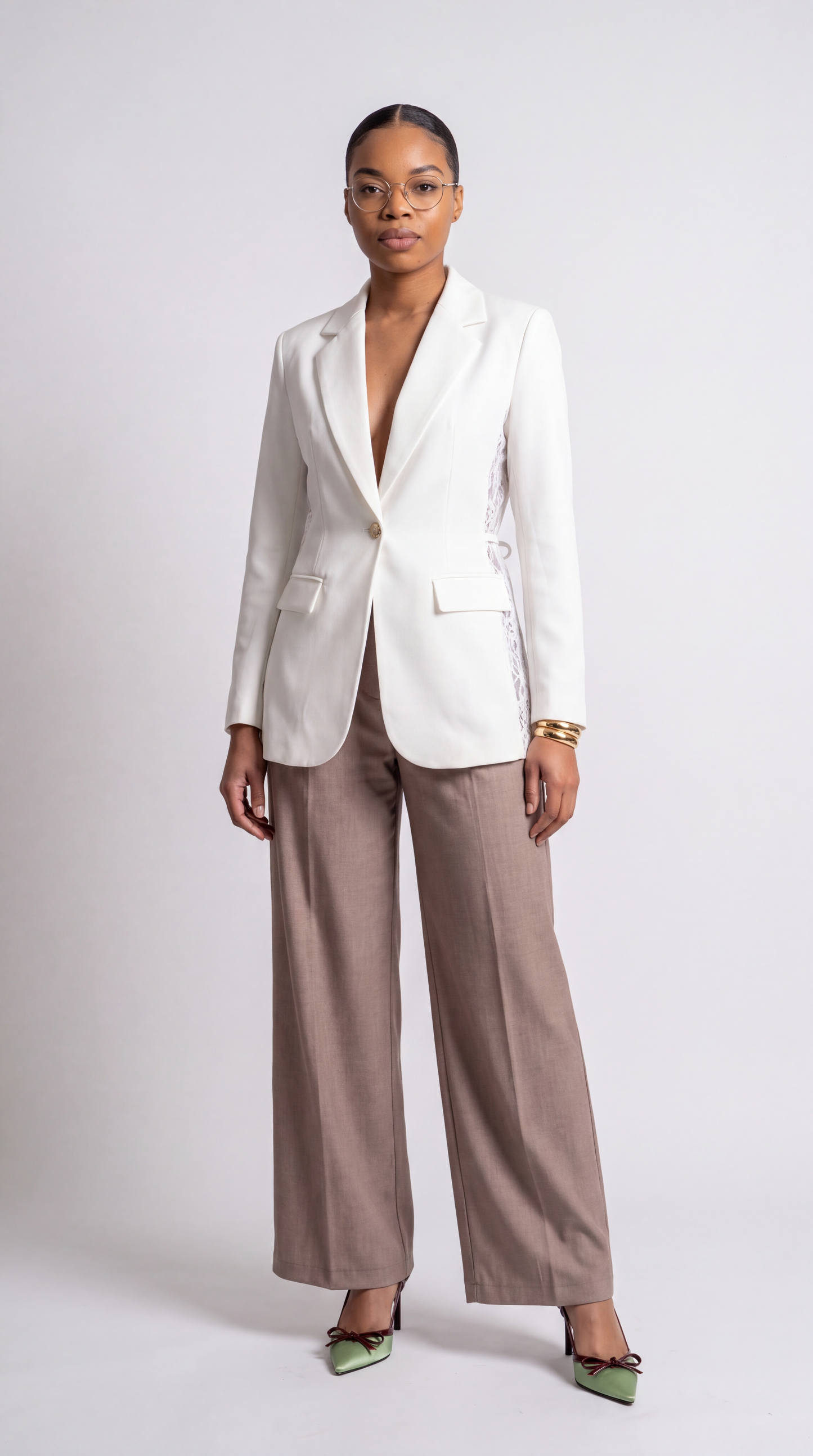 Celeste Lace-Back Blazer