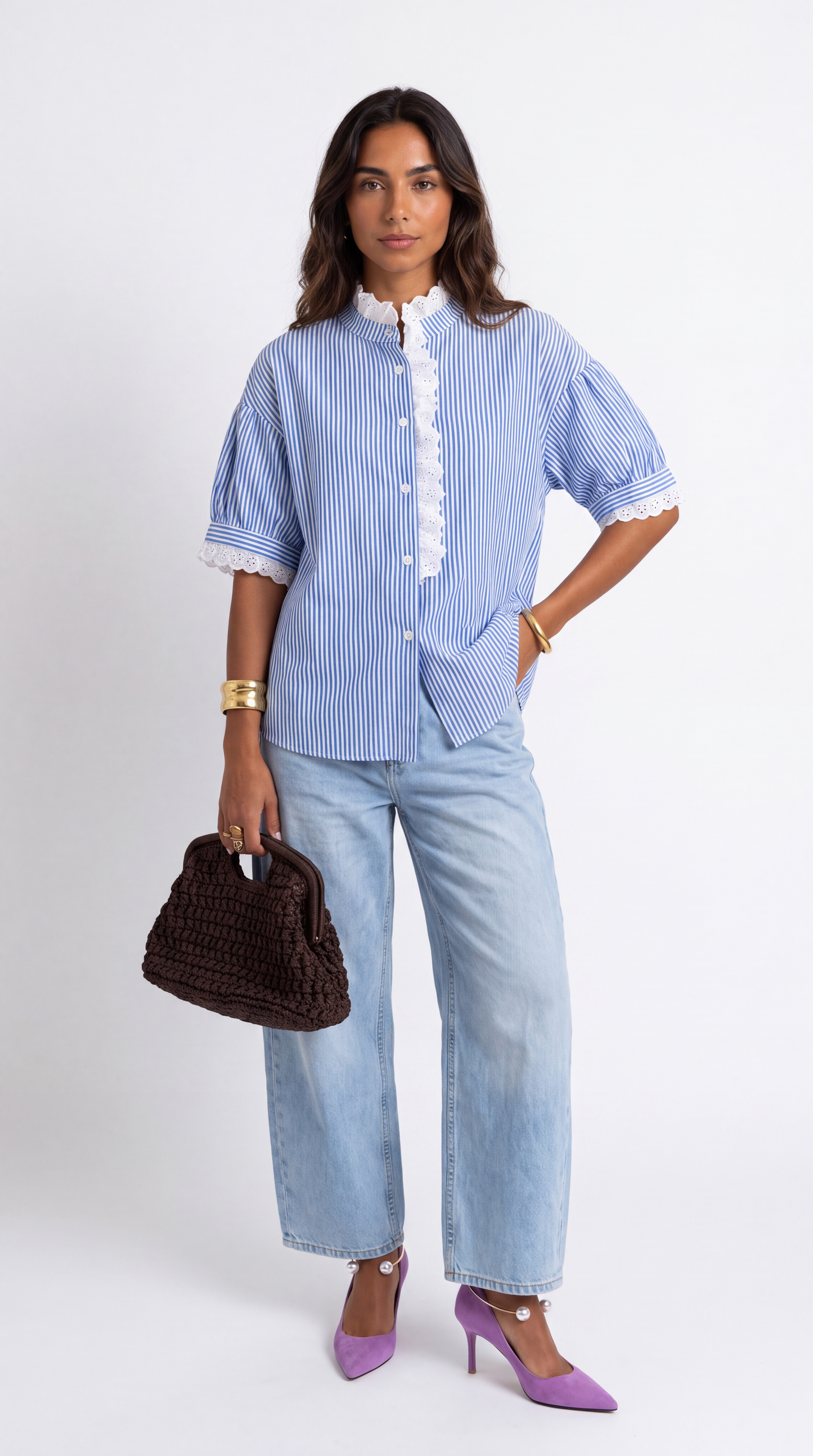 Céleste-blouse