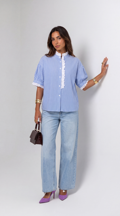 Céleste-blouse