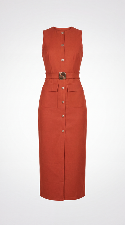 Margaux Riem Midi-jurk