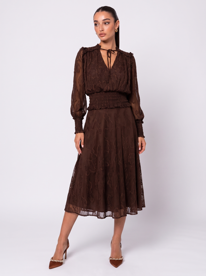 Odette Plumetis Kanten Blouse