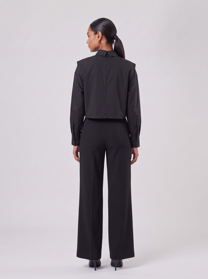 Inès blouse gedragen, achteraanzicht