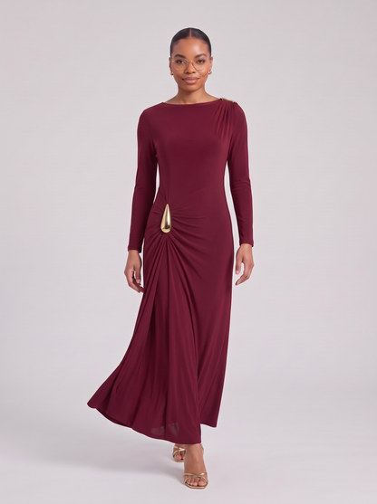 Aurore maxi-jurk in beweging