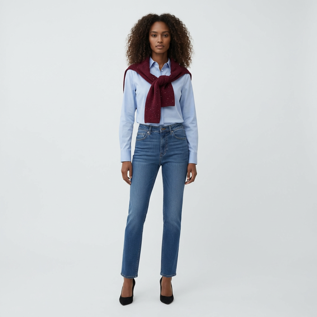 Lumi Sequin Scarf: Burgundy