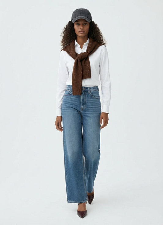 Lumi Sequin Scarf: Coffee