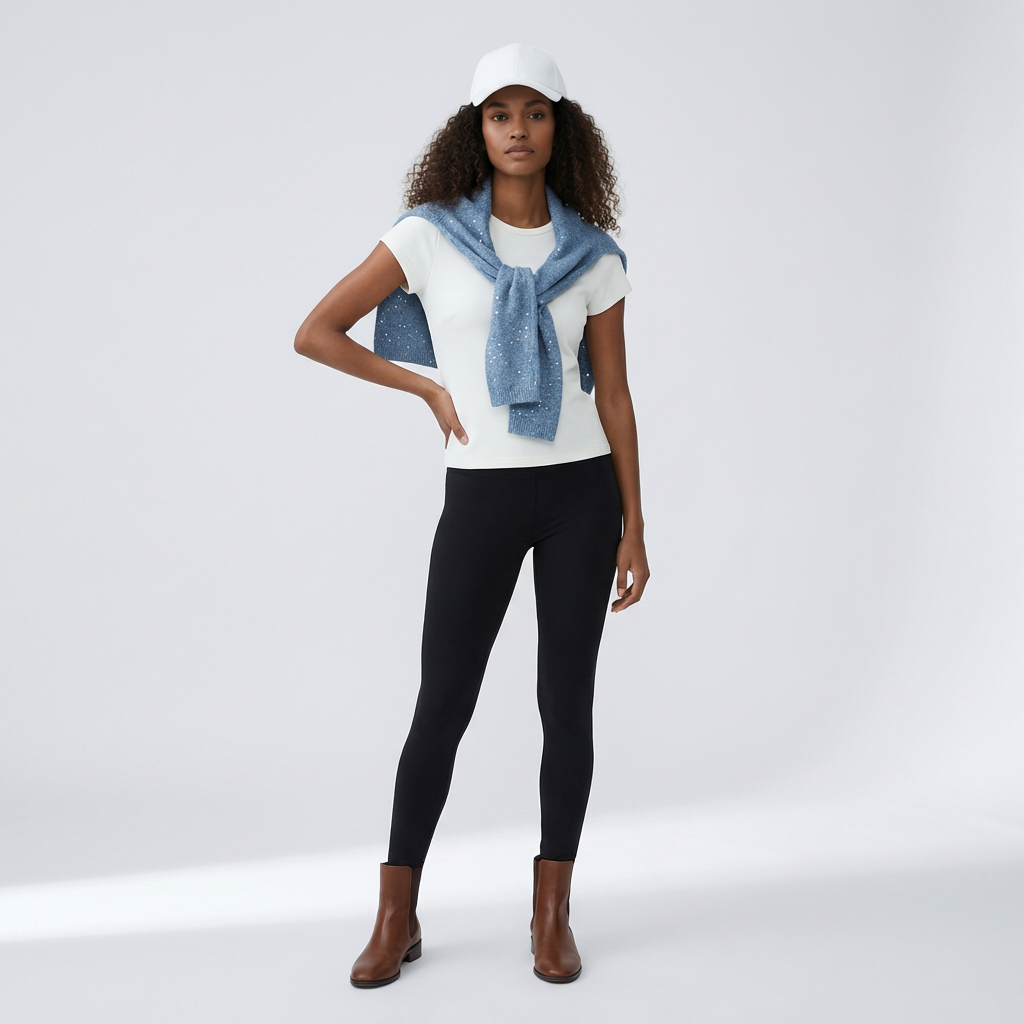 Lumi Sequin Scarf  Bleu-Gray