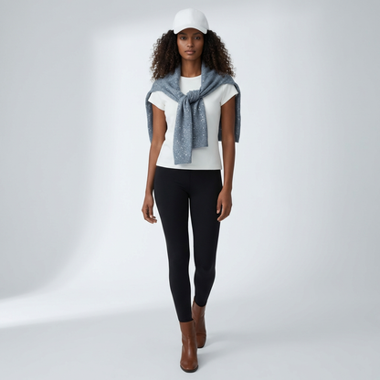 Lumi Sequin Scarf  Bleu-Gray