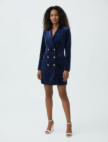 Velvet Grace Coat Dress
