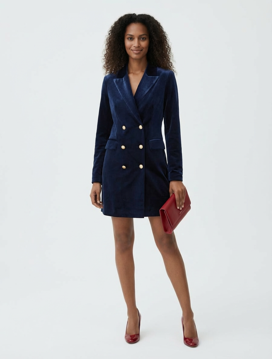 Velvet Grace Coat Dress