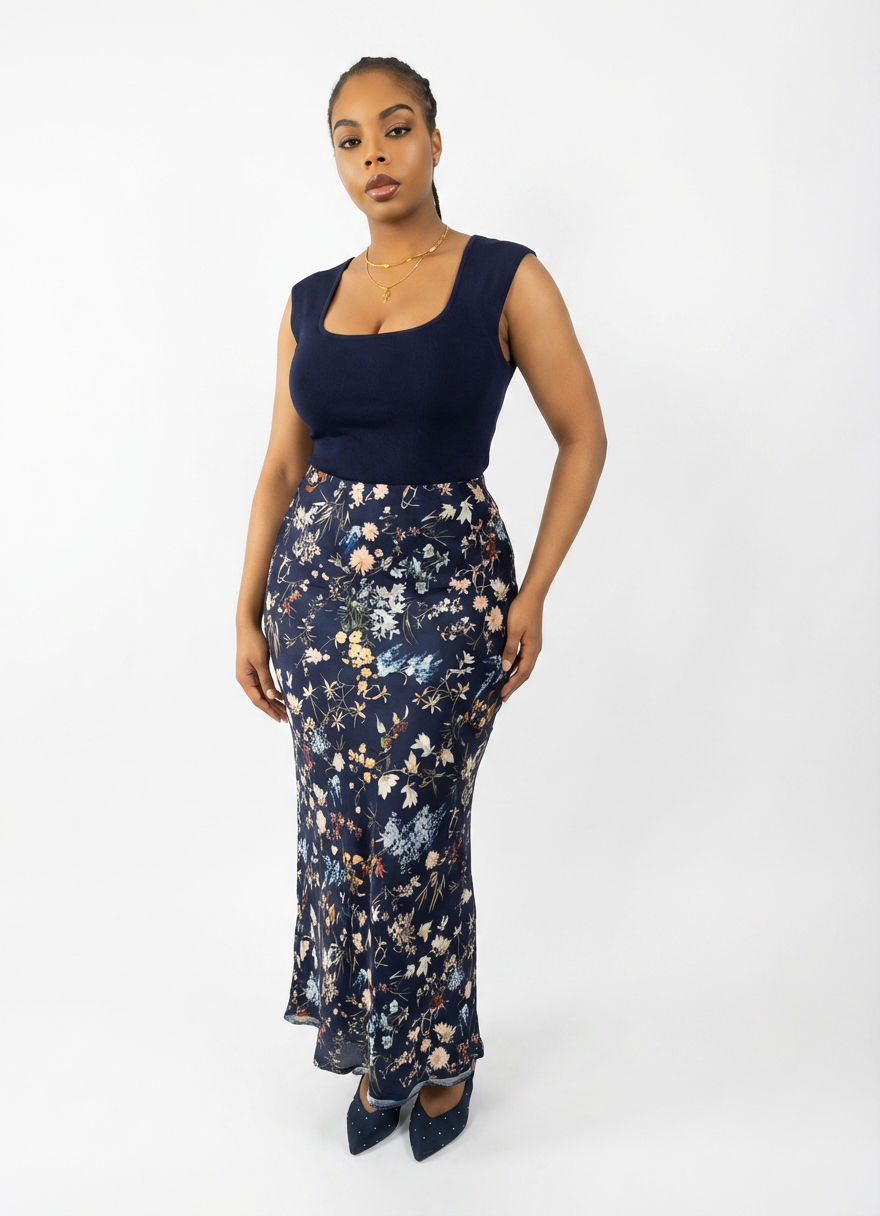 Italian Summer Bloom Maxi skirt
