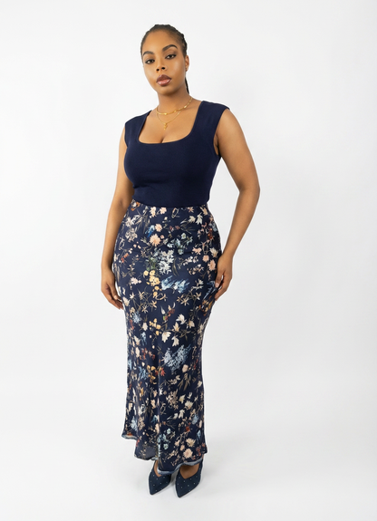 Italian Summer Bloom Maxi skirt