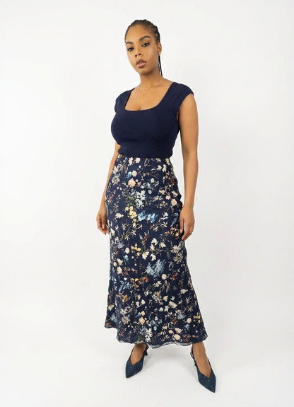 Italian Summer Bloom Maxi skirt